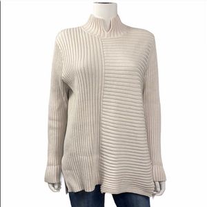 Cabi Ribbed Strap Back Sweater L